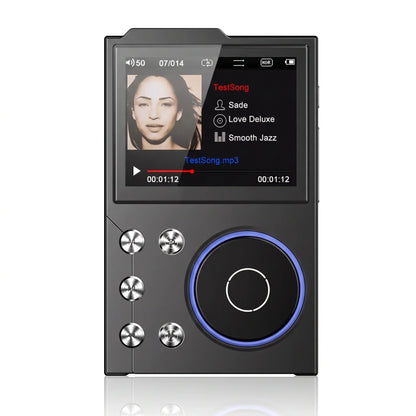Emp3 Music Player in black, front view